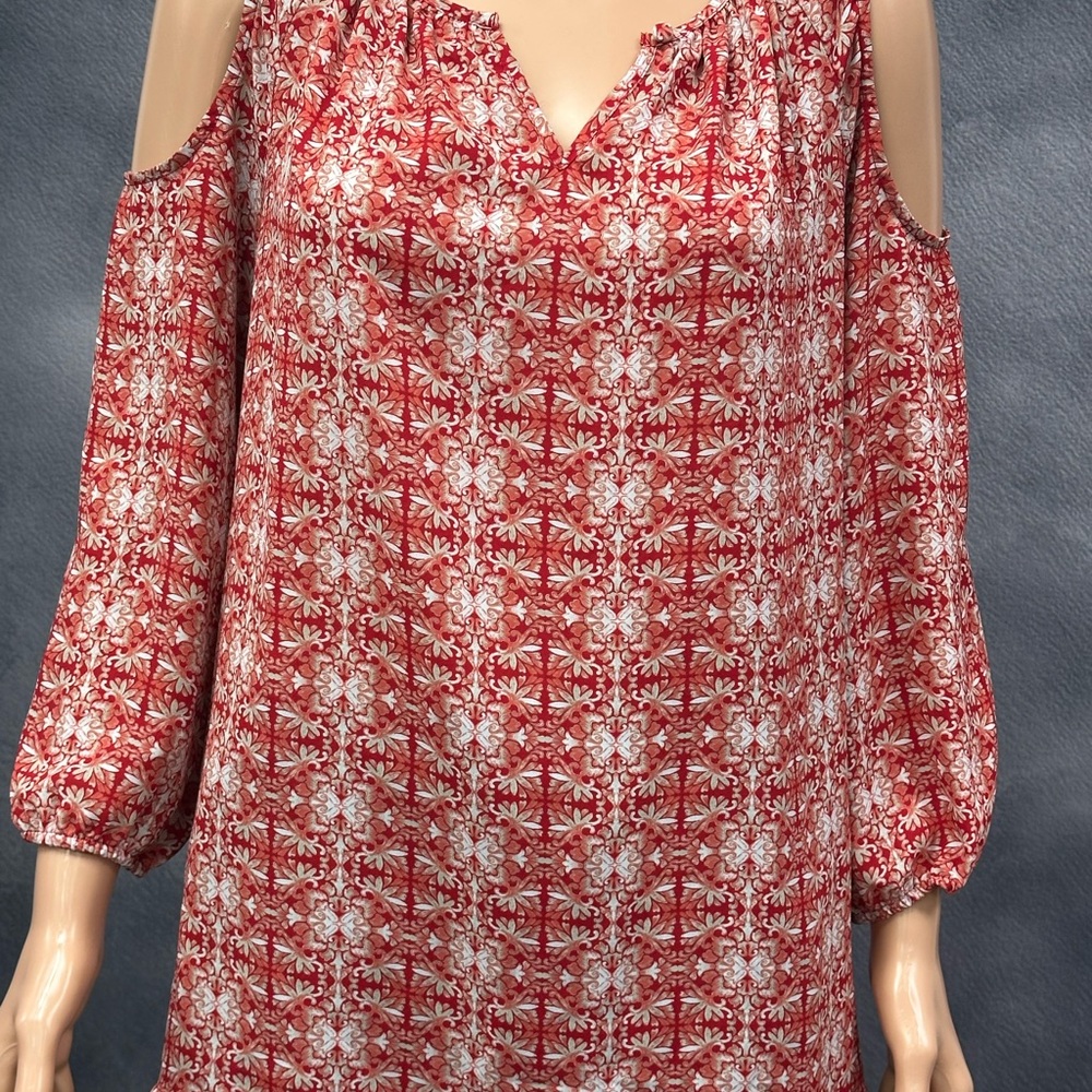 Lovely cold shoulder blouse.
